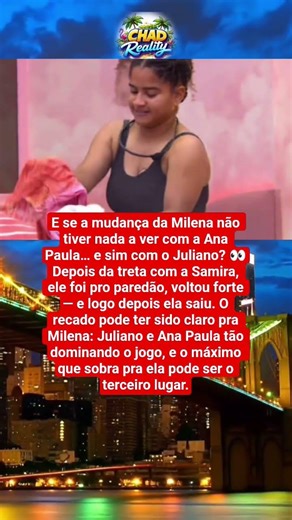Milena abre os olhos: Juliano vira peça-chave na disputa pelo topo
