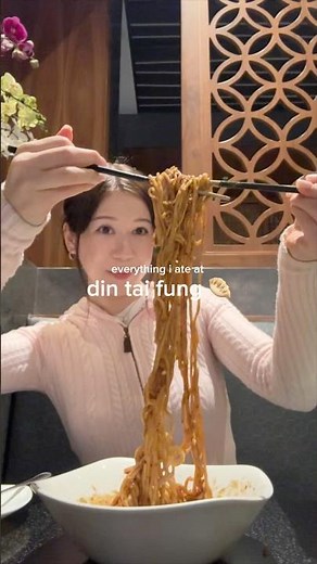 everything i ate at din tai fung 🥟🥢 #dintaifung #review #foodie #mukbang