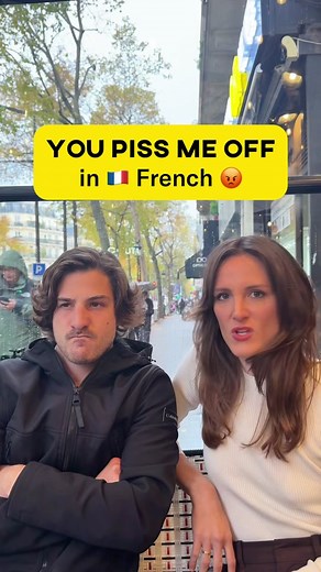 French couples arguing in public are not hard to find in Paris. Have you ever witnessed a heated fight between lovers in French? You may have heard some of these expressions, which boils down to “you piss me off”. 🇫🇷 French recap: - Tu m’énerves: You’re getting on my nerves - Tu me saoules: you’re annoying / Literally: you make me drunk - Tu me fais chier: You're pissing me off / Literally: you make me shit - Tu me prends la tête: You're giving me a headache or you’re a pain in the neck / Lite