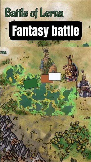 The Battle of Lerna: First time Animated! #shorts #fantasybattle #fantasyworld #battle