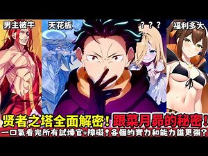 【Re0】第四季賢者之塔全解！你不知道的秘辛和真相！最新進展強欲魔女真是最終大boss？為何初代劍聖會比神龍強？一口氣看完所有試煉官和障礙各個的強度和能力！跟菜月昴的秘密？愛蜜莉雅 | 木木學姐
