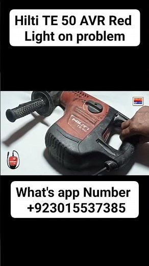 Hilti TE 50 AVR service Red light on problem reset with Hilti service reset tool (SRT)