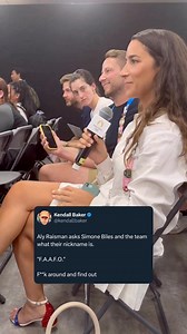 8.3M views · 22K reactions | Aly Raisman asking Simone Biles and Co. the tough questions  (: X/KendallBaker) | theScore | Facebook