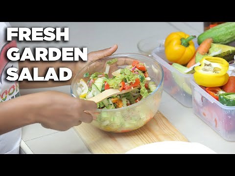 EASY FRESH GARDEN SALAD RECIPE |The cooking nurse