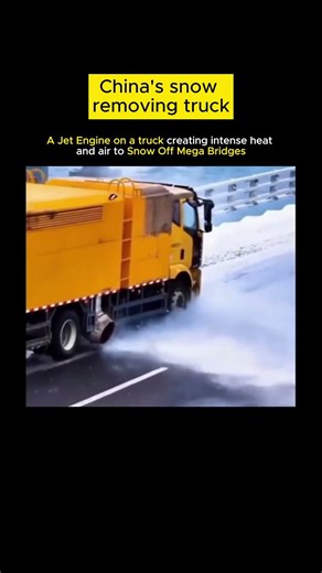 🚀 China’s Jet Engine Truck Clears Snow from Mega Bridges🌌