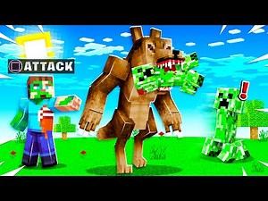 I adopted a BABY WEREWOLF in MINECRAFT!