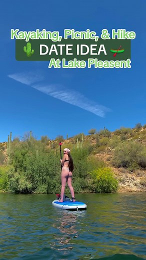 🏜️ LAKE PLEASENT 🏄🏾‍♂️ 📍 40202 N 87th Ave (Plesant Harbor Marina), Peoria AZ Lake Pleasent harbor: 7$ entry fee Go-Paddle Rentals: Kayaks- single 20$ one hour , tandem 30$ one hour Paddleboard- 25$ one hour H2-Whoa: 35$ per person one Hiking trails: Yavapai trail, Pipeline canyon #arizonacheck #thingstodoaz #lakepleasant #date #az