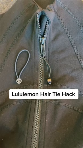Lululemon Define Jacket Hair Tie Hack