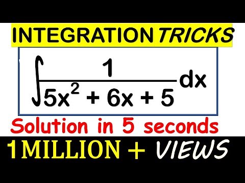 INTEGRATION SHORTCUT METHOD- Trick to calculate Integrals for Quadratics