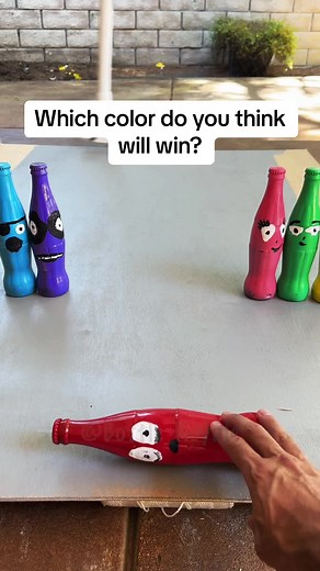 Comment your bottle color in the comments. #bottleroyale #glassbreaking #satisfying