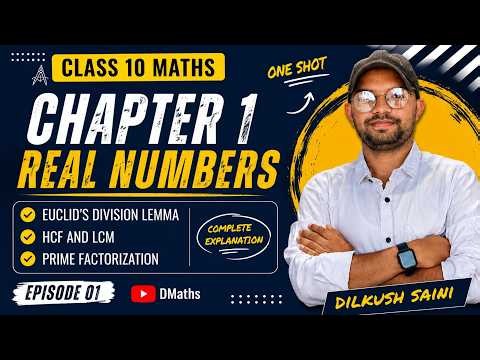 Real Numbers Complete Chapter 1 | Class 10 RBSE Maths | Euclid's Lemma, HCF, LCM