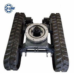 [Hot Item] Factory 1 T Small Rubber Tracked Undercarriage for Mini Excavato, Crane