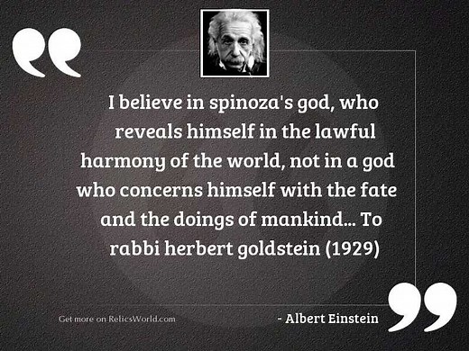 The God of Spinoza, and Einstein - wasmormon.org