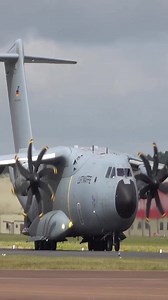 The Airbus A400M in German Air Force Luftwaffe service bridges the gap between tactical and strategic airlift—capable of landing on rough runways while carrying heavy payloads across continents. #aviation #airbusa400m #luftwaffe #militaryaviation #airlift #defense | Flight Fanatics