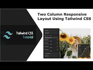 Create Two Column Responsive App Layout Using Tailwind CSS.