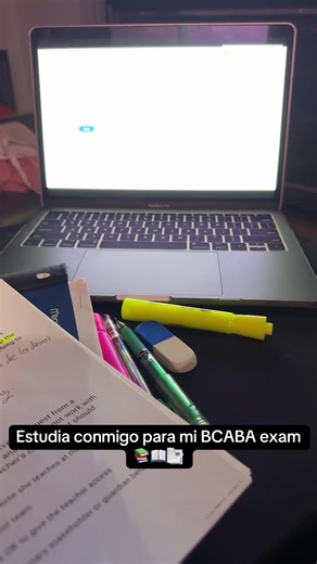 Estudia conmigo para mi BCaBA exam 📚📑📖 #BCaBA #BCBA #studywithme #maternidad #minivlog