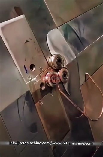 Capillary Copper Tube straightening,cutting and winding machine #machine#capillarytube