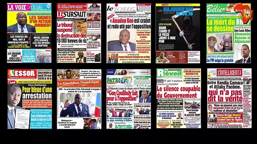 Titrologie des journaux ivoiriens du jour