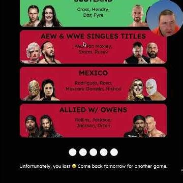 Wrestle Play Connections - Fail round