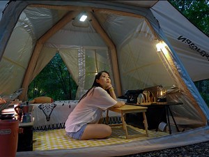 2.3M views · 83K reactions | Solo Camping In The Rain, Cozy Camp, Relaxing With Rain Sounds- ASMR #campingfun #campinglife #campingtrip #CampingWorld #campingchallenge #campingtrip #campinglife | Autumn Cunningham | Facebook