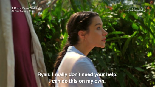 Join us for an adventure in the Costa Rican jungle with Rhiannon Fish and Christopher Russell—but make sure you watch out for the monkeys! The all new "A Costa Rican Wedding" premieres Saturday at 8/7c as part of Summer Nights! 🐵 | Hallmark Channel