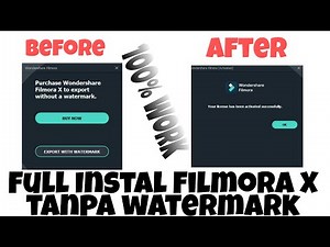 Cara Instal Filmora X Tanpa Watermak ! 100% WORK