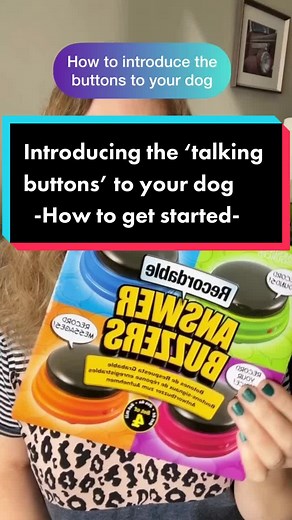 Teaching Your Dog How to Use Talking Buttons