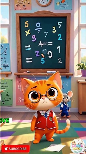 Cat Making the Funniest Math Mistakes Ever! #cat #laughloopanimation
