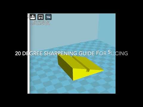 20 degree sharpening guide for slicing knife