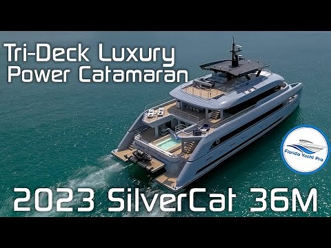 118-ft Tri-Deck Aluminum Mega-Catamaran - 2023 SilverCat 36M | Now Available or On-Order - Overview