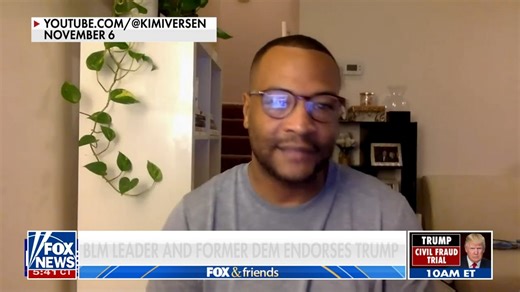 “It's obvious that the Democratic Party is not for us” BLM leader endorses Trump, as Biden's support among Black voters continues to dwindle. | Fox & Friends