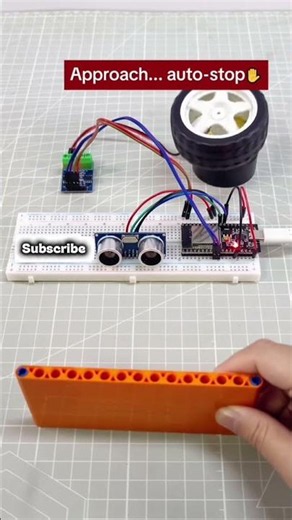This Arduino Motor Reacts to Distance | Smart Motion Project #Arduino