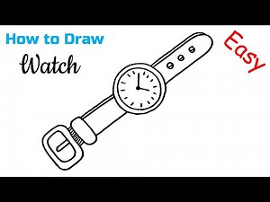 How to Draw a Clock | Clock Drawing Easy | Watch Drawing For Kids