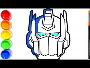 How to Draw and Color OPTIMUS PRIME Step By Step | Transformers