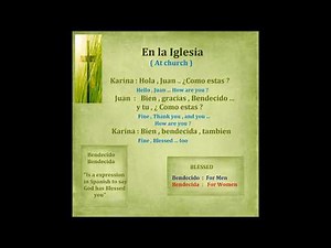 Learn spanish with christian phrases