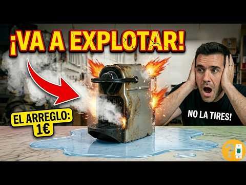 Por qué falla tu CAFETERA de CÁPSULAS: ¡Pierde AGUA por debajo! ☕💧 (Solución 1€)