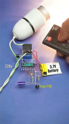 Build a Wireless Light Switch with CD4017 & TSOP1738 #electronicsengineering #accircuits