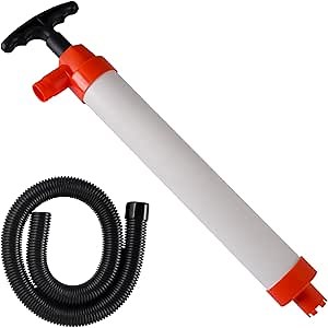 Manual Bilge Pump for Boats Kayak Canoe Hand Water Pump | Siphon Pump Bailer Kayaking Boat with Hose Portable Held 20 Gallons Per Minute Suction Marine Grade Regular (Short Version1)