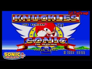 Sonic Mega Collection Plus (PS2/AetherSX2) - Knuckles in Sonic The Hedgehog 2 - Full Playthrough