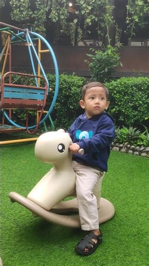 Naik kuda mainan..
