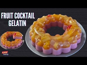 Fruit Cocktail Gelatin Dessert / Quick and Easy Dessert
