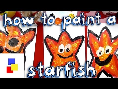 How To Paint A Starfish (for super young artists)