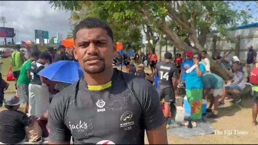 #FijiTimesSports | Kadavu Under 20 captain Esala Ratu share some words of acknowledgement after they defeated Northern Bulls 21-18 in the Round 2 of the Vodafone Vanua Cup at Bidesi grounds in Suva today. 🎥 KATA KOLI | The Fiji Times