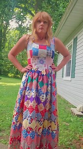 Vintage / antique quilted patchwork dress MADE to order