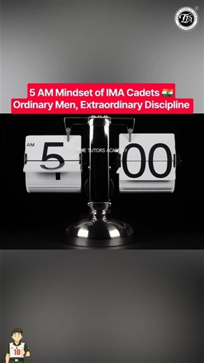 5 AM Mindset of IMA Cadets 🇮🇳🔥 Ordinary Men, Extraordinary Discipline #nda2027 #feedshorts #trending