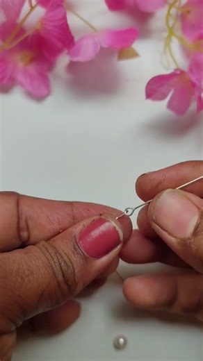 Easy beads earrings tutorial 🌸 #diy #jewellery #earrings