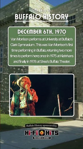 #OnThisDay In 1970, Van Morrison performs at University at Buffalo