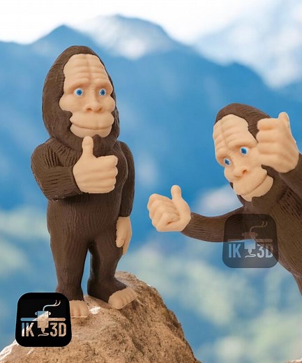 Bigfoot STL 3D Printing Files, Sasquatch 3D Model, Cryptid Figurine, Gift Ideas, 3MF Factory Files, FDM Print Ready, Geek Gift, Nerdy Decor - Etsy