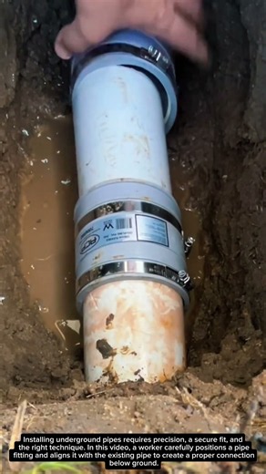 This Underground Pipe Connection Trick Is Pure Genius! 🔥
