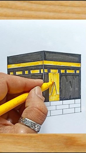 Kaaba Drawing 🕋 #khanaekaba #makkah #islamicart